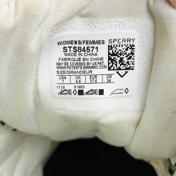 Sperry Duck Boots Saltwater Bionic Rain Outdoors Off White Sustainable Women's 7 - Picture 7 of 13